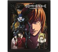 Pyramid International Death Note Poster in 3D (Connected by Fate Design) Lenticular 3D Wall Art and Posters in Black Picture Frame 25cm x 20cm x 1.5cm - Official Merchandise