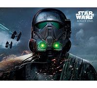 Pyramid International "Death Trooper Glow Star Wars Rogue One Canvas Print, Multi-Colour, 60 x 80 x 1.3 cm