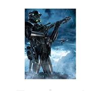 Pyramid International "Death Trooper Rain Star Wars Rogue One Art Print, Multi-Colour, 60 x 80 x 1.3 cm