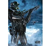 Pyramid International "Death Trooper Rain Star Wars Rogue One Canvas Print, Multi-Colour, 60 x 80 x 1.3 cm
