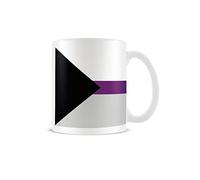 Pyramid International Demisexual Flag Mug - White/Black/Purple, One Size