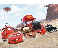 Pyramid International "Desert Race Cars Canvas Print, Multi-Colour, 60 x 80 x 1.3 cm