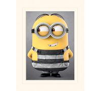 Pyramid International Despicable Me 3 "Minion Close Up Mounted Print Memorabilia, Multi-Colour, 30 x 40 x 1.3 cm