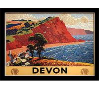 Pyramid International Devon (1)" Framed Print Memorabilia, Multi-Colour, 11 x 11 x 1.3 cm