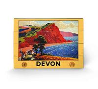 Pyramid International Devon 1 Wood Print, Multi-Colour, 40 x 59 cm