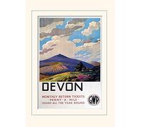Pyramid International Devon 2" Mounted Print Memorabilia, Multi-Colour, 30 x 40 x 1.3 cm