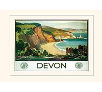 Pyramid International Devon 3" Mounted Print Memorabilia, Multi-Colour, 30 x 40 x 1.3 cm