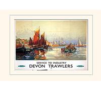 Pyramid International Devon 6" Mounted Print Memorabilia, Multi-Colour, 30 x 40 x 1.3 cm
