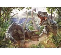 Pyramid International Dinosaur Battle Maxi Poster, Wood, Multi-Colour, 91.5 x 61 x 0.03 cm