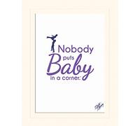 Pyramid International Dirty Dancing Nobody Puts Baby in A Corner Mounted Print Memorabilia, Multi-Colour, 30 x 40 x 1.3 cm