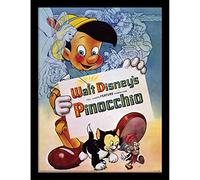Pyramid International Disney Classics Pinocchio Print Framed Collector's Edition (Walt Disney's Pinocchio Design) 30cm x 40cm - Official Merchandise