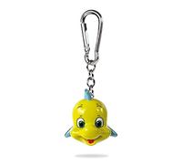 Pyramid International Keyring - Disney The Little Mermaid 3D Flounder, Carabiner Zip Pull Charm