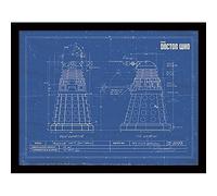 Pyramid International Doctor Who (Dalek Blueprint) 30x40 cm Framed Print
