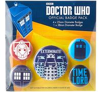 Pyramid International Doctor Who Exterminate Badge, Multi-Colour, 10 x 12.5 x 1.3 cm