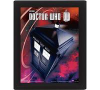 Pyramid International Doctor Who Flying Tardis 3D Lenticular Poster, mulitcoloured, 10 x 8 x 1.3 cm