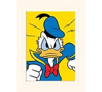 Pyramid International Donald Duck Mad Mounted Print Memorabilia, Multi-Colour, 30 x 40 x 1.3 cm