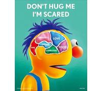 Pyramid International Don't Hug Me I'm Scared - What's on Your Mind - 3D Effect Poster - 20.5 x 25.5 cm