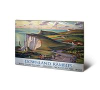 Pyramid International Downland Rambles Wood Print, Multi-Colour, 40 x 59 cm