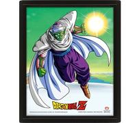 Pyramid International Dragon Ball Z 3D Lenticular Poster in Box Frame (Piccolo Design) 25cm x 20cm x 1.3cm - Official Merchandise, Black Frame, Green & White Board