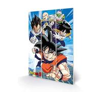 Pyramid International Dragon Ball Z Wooden Print (Strength and Heart of a Hero), 20cm x 29.5cm - Official Merchandise