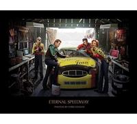 Pyramid International Eternal Speedway, Chris Consani Art Print, Multi-Colour, 60 x 80 cm