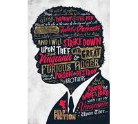 Pyramid International Ezekiel 25:17 Pulp Fiction Maxi Poster, Plastic/Glass, Multi-Colour, 61 x 91.5 x 1.3 cm