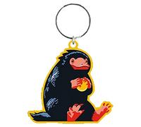 Pyramid International Fantastic Beasts The Secrets of Dumbledore Rubber Keyring, Zip Pull or Backpack Charm (Niffler Logo Design) - Official Merchandise