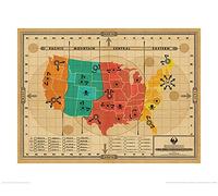 Pyramid International Fantastic Beasts (USA Spell Contraventions) -Art Print 40 x 50cm, Paper, Multicoloured, 40 x 50 x 1.3 cm