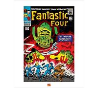 Pyramid International " Fantastic Four Art Print, Multi-Colour, 40 x 50 x 1.3 cm