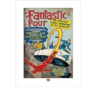 Pyramid International Fantastic Four Art Print, Paper, Multi-Colour, 60 x 80 x 1.3 cm