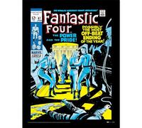 Pyramid International Fantastic Four (Power & Pride) 30cm x 40cm Framed Collector Print One Size