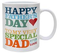 Pyramid International "Father's Day (Happy)" Official Boxed Ceramic Coffee/Tea Mug, Multi-Colour, 11 oz/315 ml