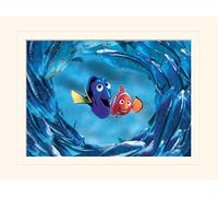 Pyramid International Finding Nemo & Dory Mounted Print Memorabilia, Multi-Colour, 30 x 40 x 1.3 cm