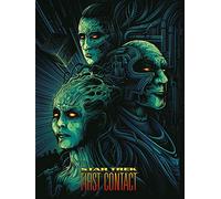 Pyramid International First Contact-50th Anniversary 60 x 80cm Print, Cotton Blend Canvas, Multi-Colour, 60 x 80 x 3.2 cm