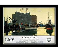 Pyramid International "Fleetwood (3)" Framed Print Memorabilia, Multi-Colour, 30 x 40 cm
