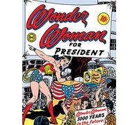 Pyramid International "For President Wonder Woman Canvas Print, Multi-Colour, 60 x 80 x 1.3 cm