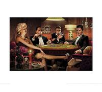 Pyramid International Four of A Kind (Chris Consani) -Art Print 60 x 80cm, Paper, Multicoloured, 60 x 80 x 1.3 cm