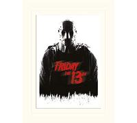 Pyramid International Friday the 13th Jason Voorhees Mounted Print Memorabilia, Multi-Colour, 30 x 40 x 1.3 cm