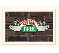 Pyramid International Friends Central Perk Sign Mounted Print Memorabilia, Multi-Colour, 30 x 40 x 1.3 cm