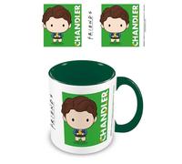 Pyramid International Friends (Chandler Chibi) Green Inner C Mug - 10Oz / 315Ml Ceramic Mug - One Size, Chander - Green