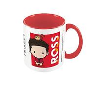 Pyramid International Friends (Ross Chibi) Red Inner C Mug - 10Oz / 315Ml Ceramic Mug - One Size