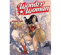 Pyramid International "From The Flames Wonder Woman Canvas Print, Multi-Colour, 60 x 80 x 1.3 cm