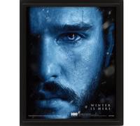 Pyramid International Game of Thrones 3D Lenticular Poster (Jon Snow VS Night King Design) 25cm x 20cm x 1.3cm Framed Wall Art and 3D Wall Art Picture in Picture Frame - Official Merchandise