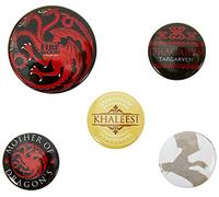 Pyramid International Game Of Thrones (Fire And Blood) 5 Piece Pin Badge Pack Official Licensed Merchandise