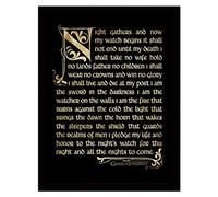 Pyramid International Game of Thrones (Season 3-Nightwatch Oath) Framed Print Memorabilia, Multi-Colour, 30 x 40 cm
