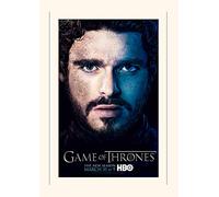 Pyramid International Game of Thrones (Season 3" Robb) Mounted Print Memorabilia, Paper, Multi-Colour, 30 x 40 x 1.3 cm