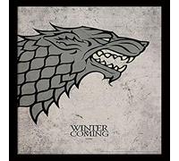 Pyramid International Game Of Thrones (Stark) 30cm x 40cm Framed, Collectors Print - A Stunning Artwork to Enhance Your Collection or Living Space, One Size