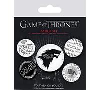 Pyramid International Game of Thrones Winter is Coming Badge, Multi-Colour, 10 x 12.5 x 1.3 cm