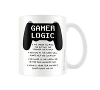 Pyramid International Gamer Logic Mug (One Size) (White/Black)