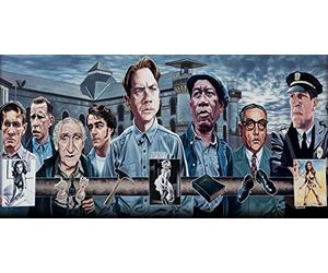 Pyramid International "Get Busy living or Get Busy Dying The Art of Justin Reed Canvas Print, Multi-Colour, 50 x 100 x 1.3 cm